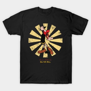 Olive Oyl Retro Japanese Popeye T-Shirt